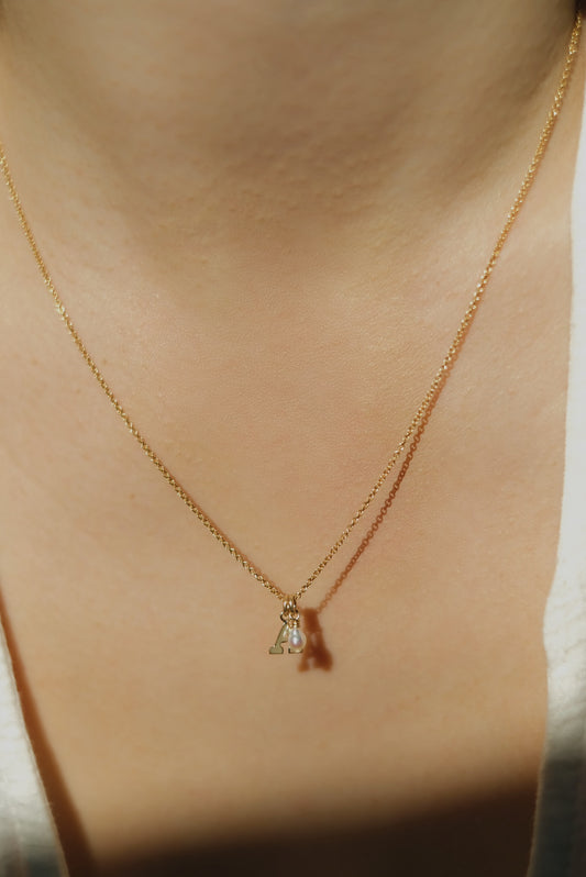 PEARL INITIALS Necklace