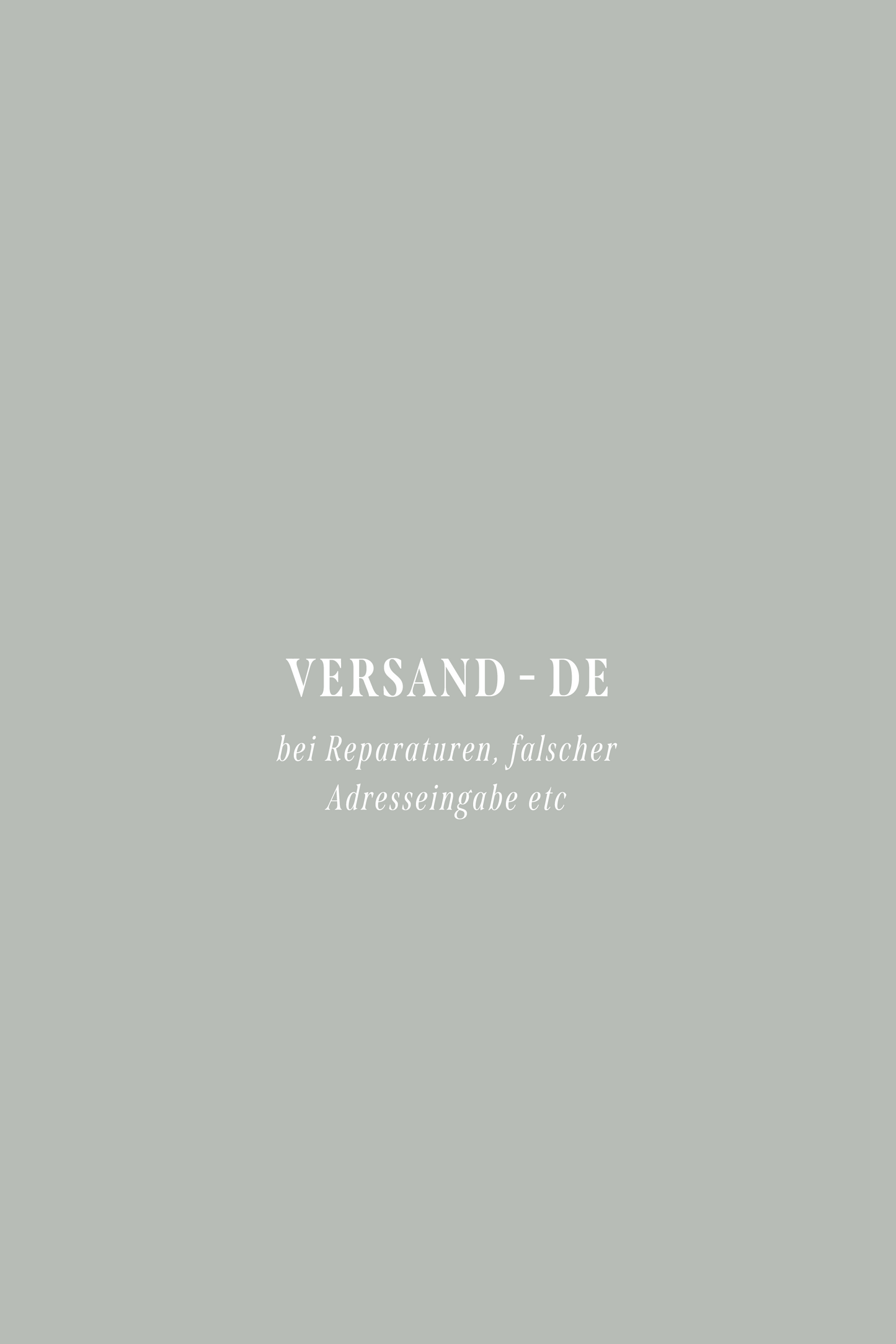Versand