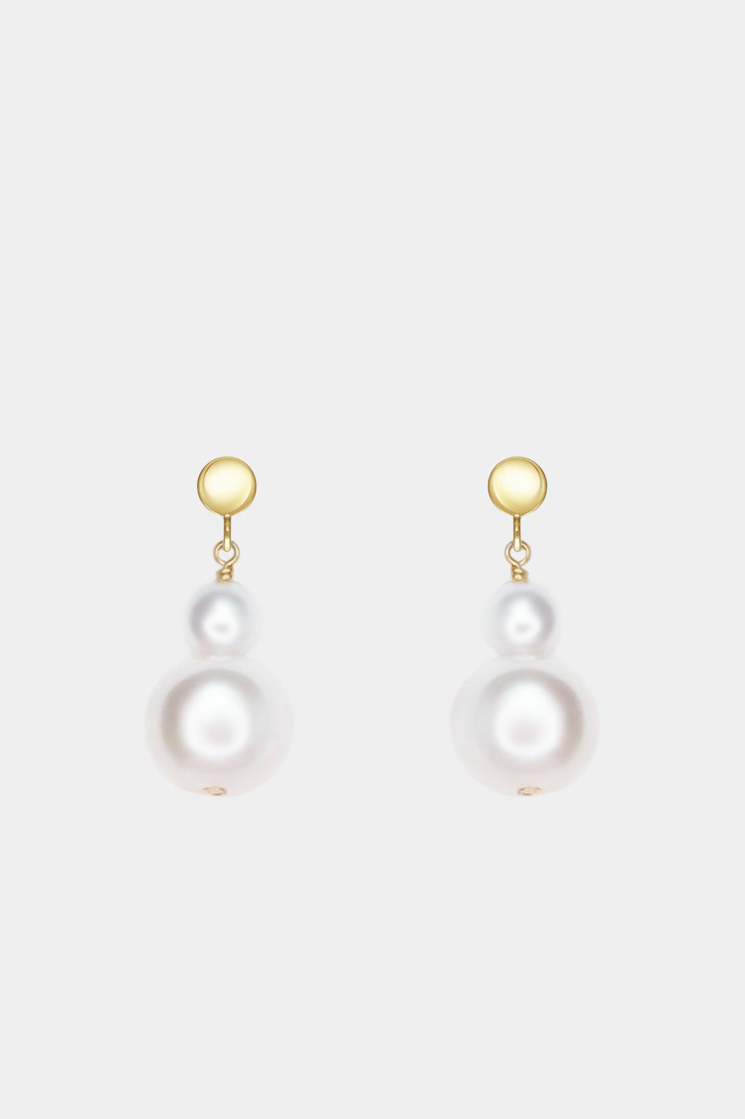 Perlen Ohrringe hängend gold • 14K Gold Filled • Brautschmuck