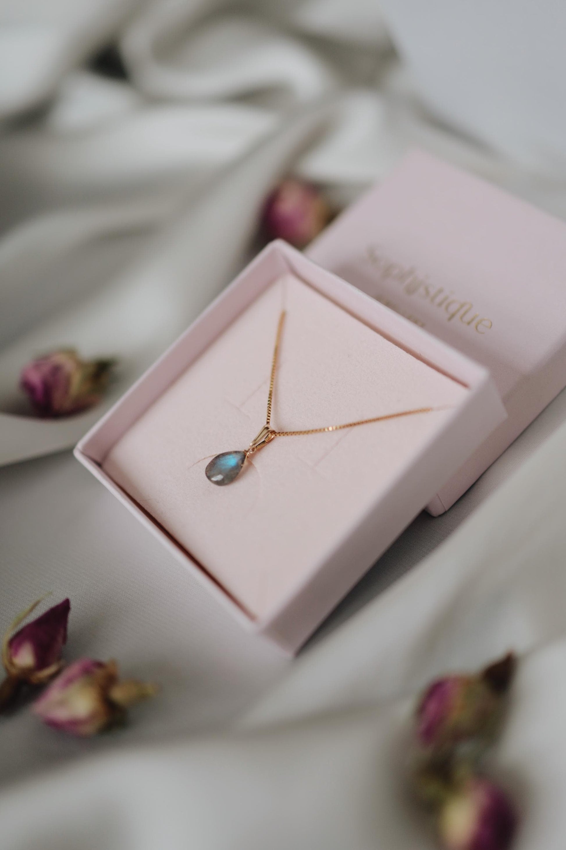 Natürliche Labradorit Kette Gold • Edelstein Halskette • 14k Gold Filled • LABRADORITE