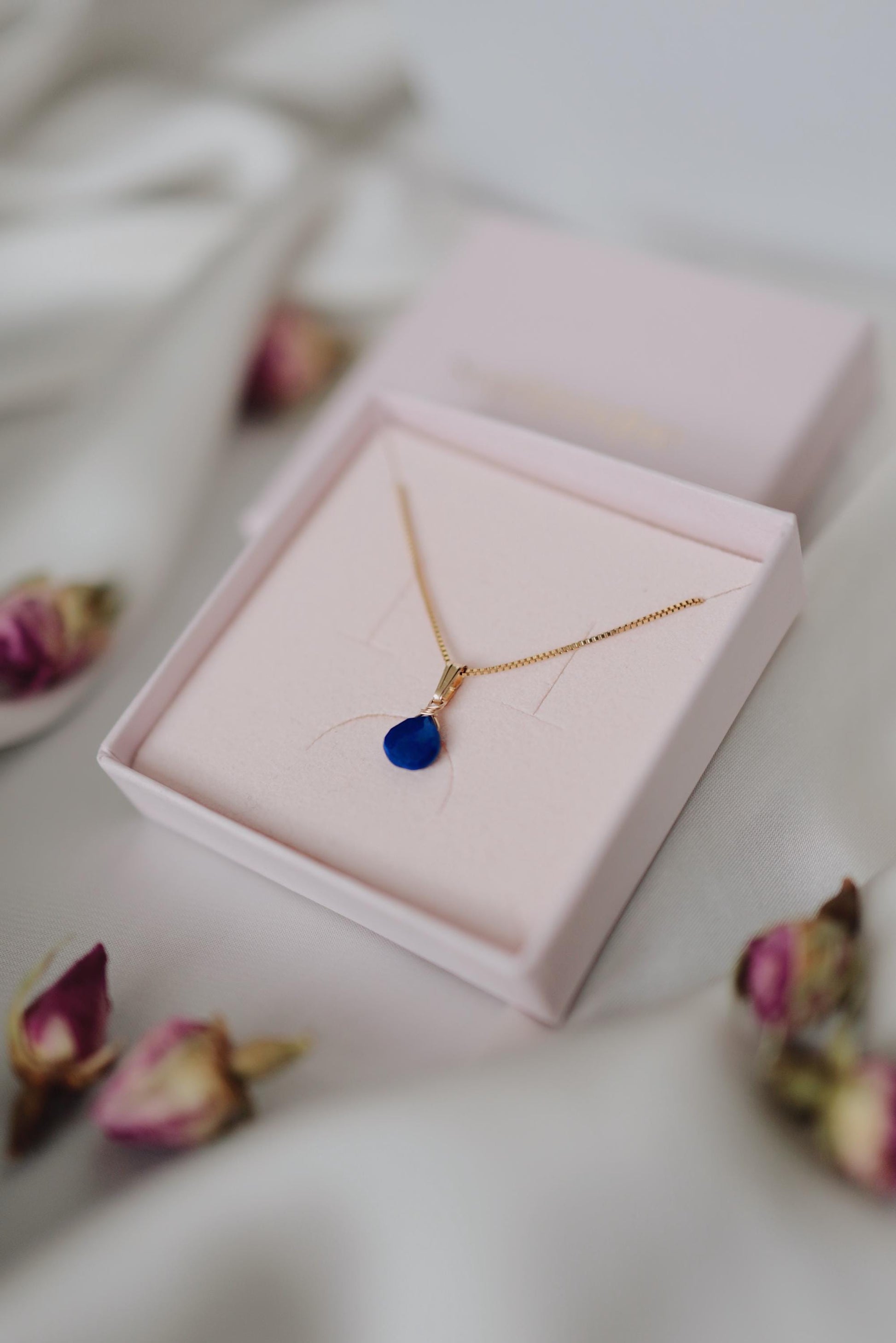 Natürliche Lapis Lazuli Kette Gold • Edelstein Halskette • 14k Gold Filled • LAZULI