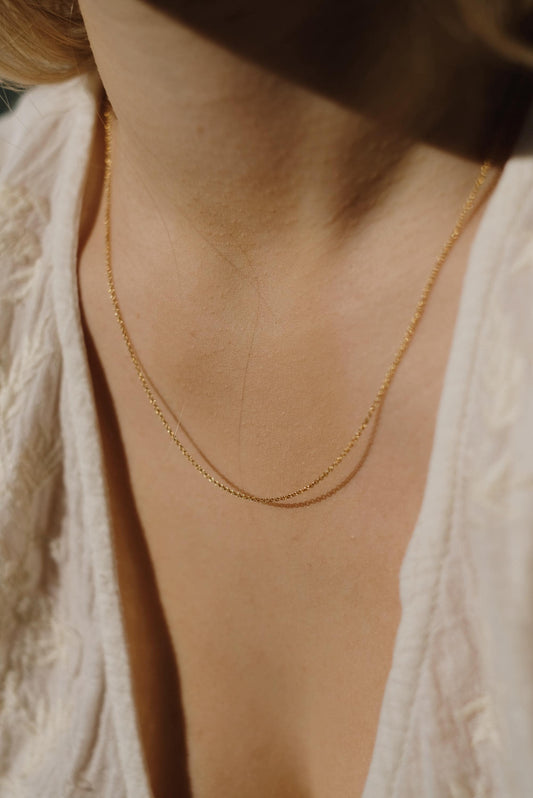 Feine Halskette Gold • 14K Gold Filled • CLASSIC