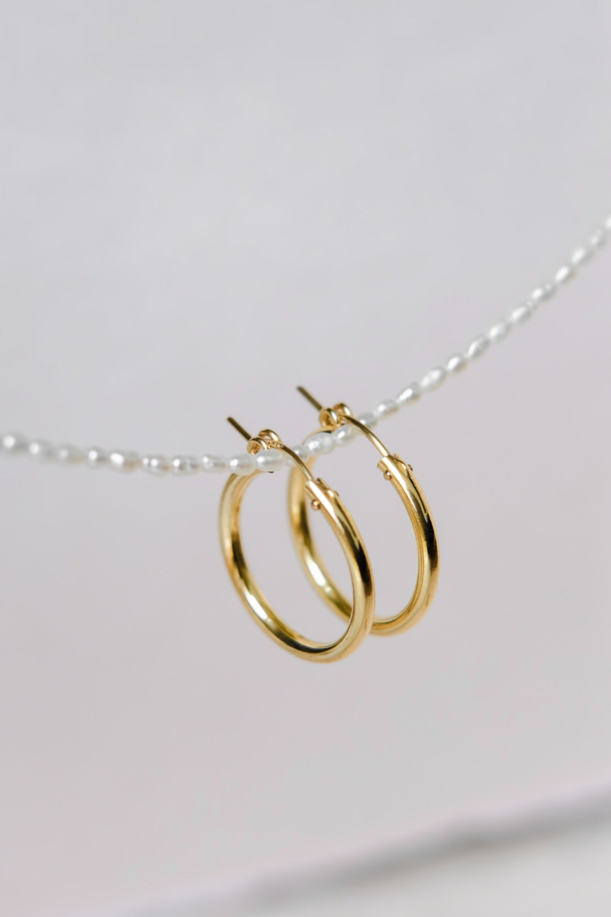 Creolen Ohrringe Gold Groß • 14K Gold Filled Hoops • Hoop Ohrringe Gold