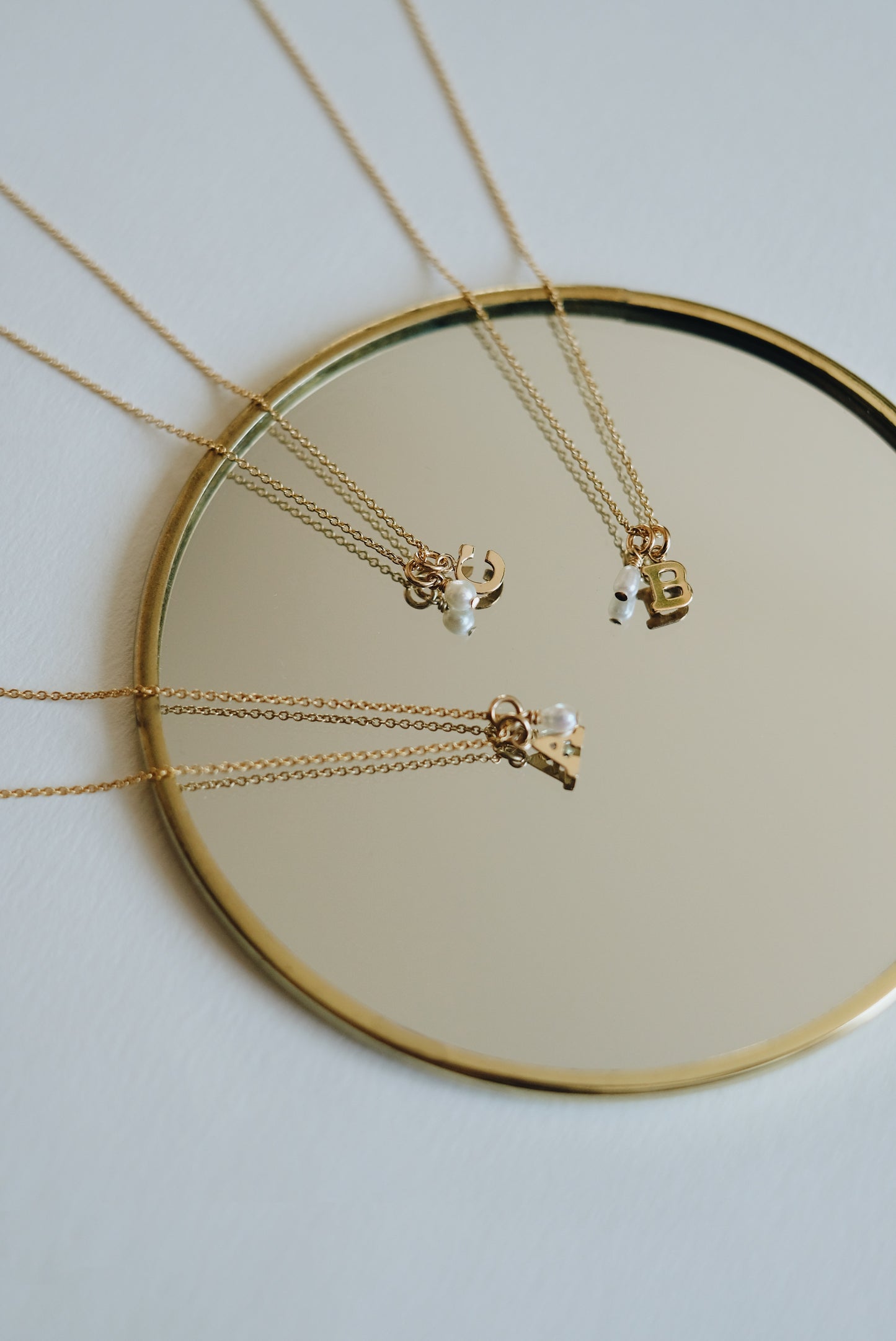 PEARL INITIALS Halskette