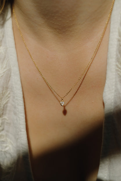 SPARKLE HEART Halskette