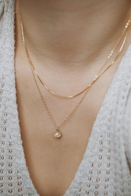 Feine Kette Gold • 14k Gold Filled • zierliche Goldkette • VENETIA