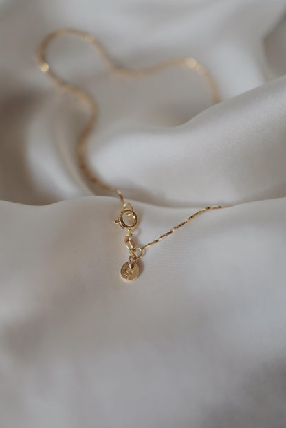 Feine Halskette 18K Gold Vermeil • SHIMMER