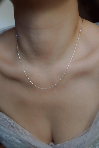 Feine schimmernde Halskette 925 Silber • SHIMMER