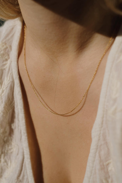 Feine Halskette Gold • 14K Gold Filled • CLASSIC