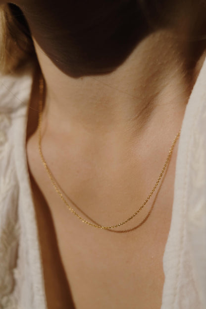 Feine Halskette Gold • 14K Gold Filled • CLASSIC