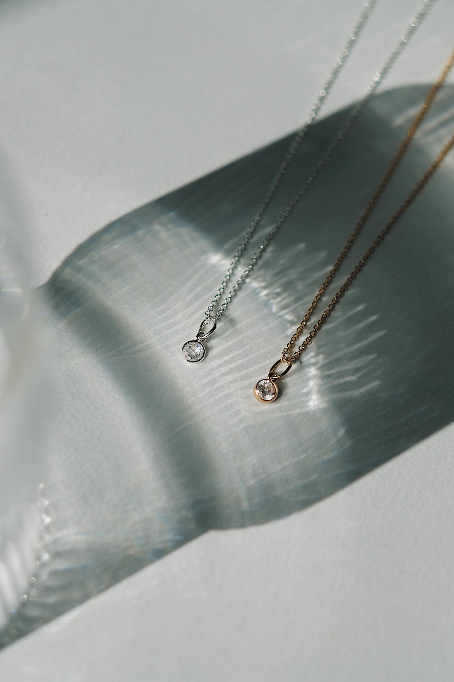 Feine Kette Silber mit CZ Anhänger • 925 Silber • SPARKLE