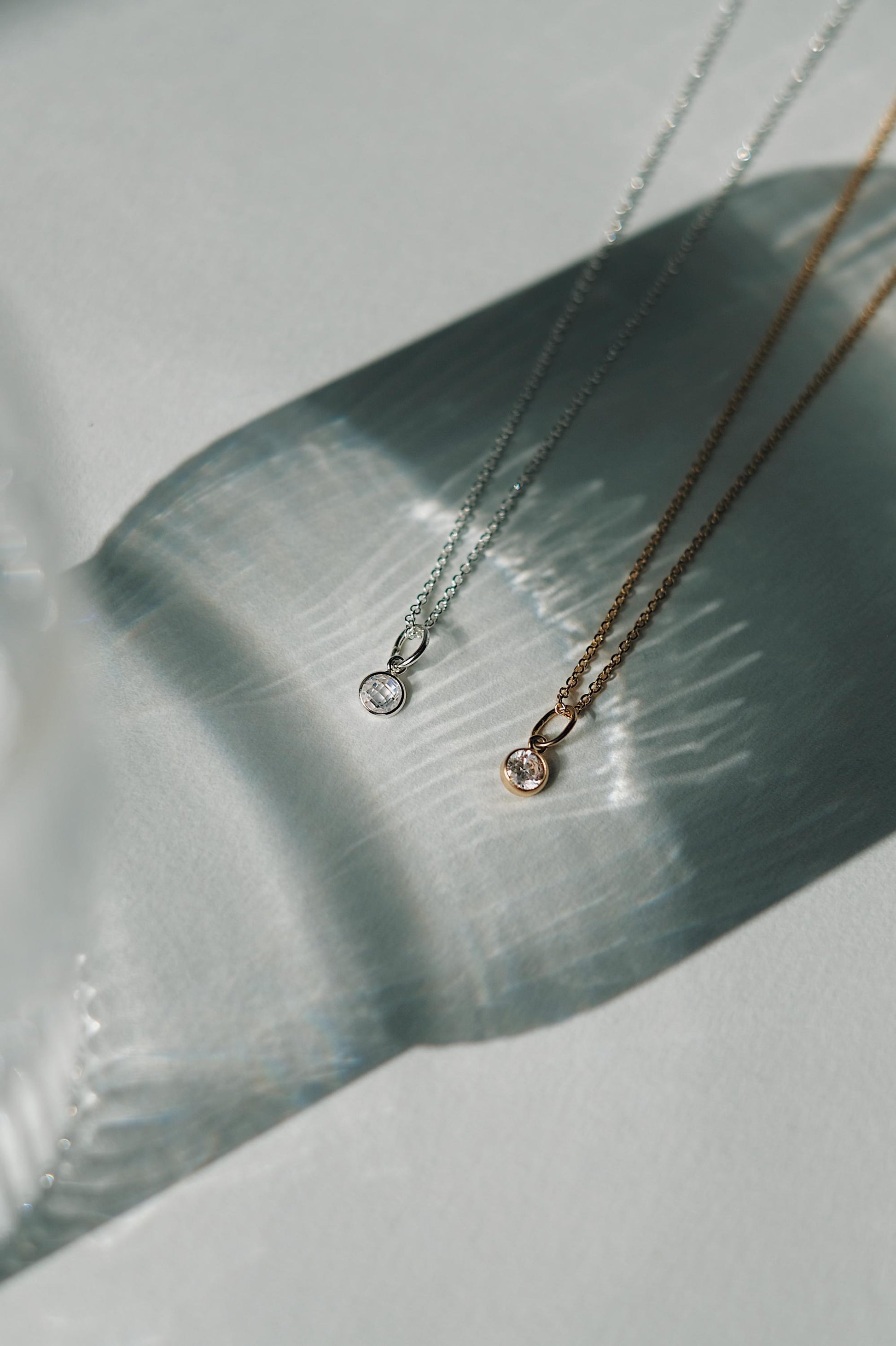 Feine Kette Silber mit CZ Anhänger • 925 Silber • SPARKLE