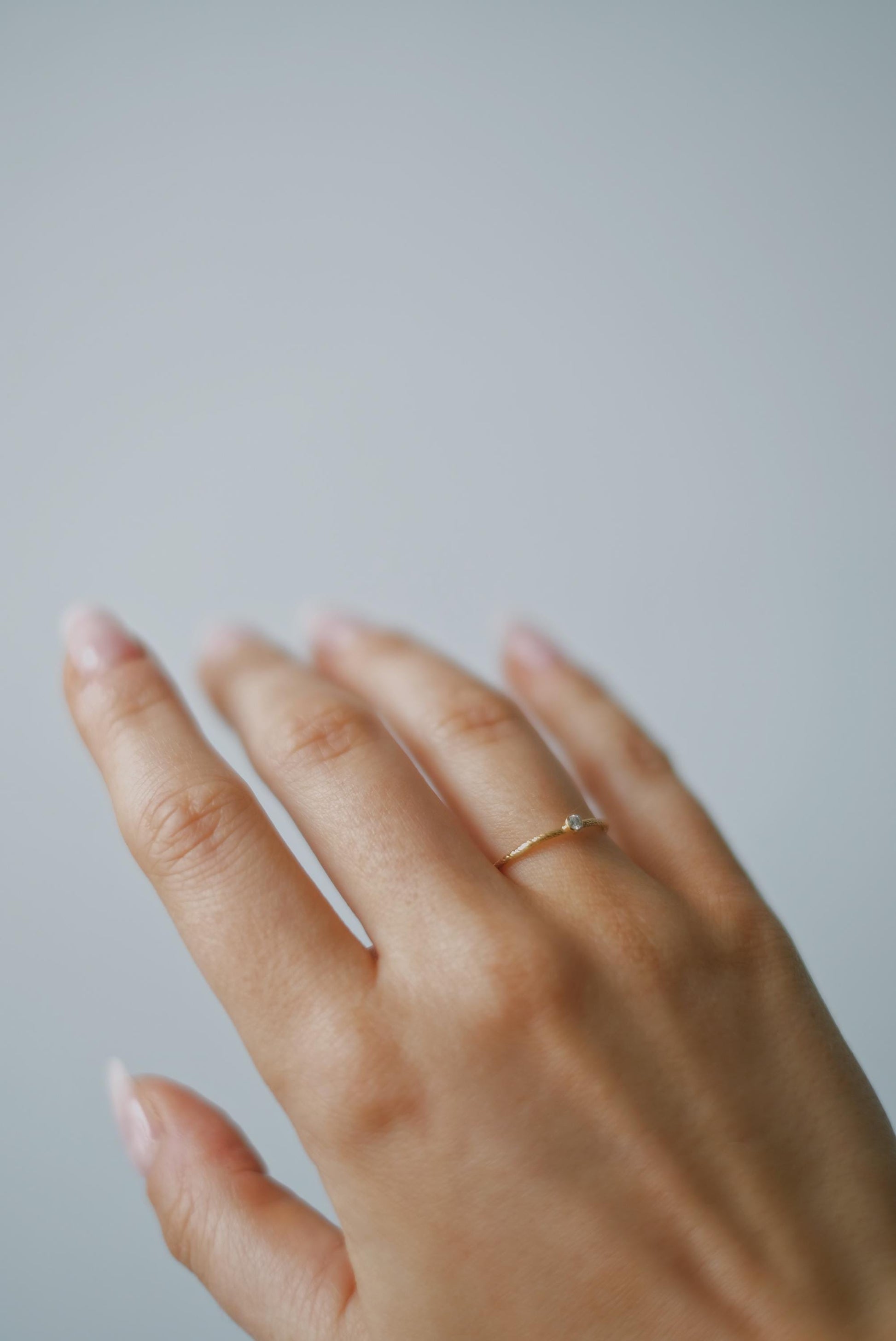 Zierlicher CZ Diamant Ring Gold • Cubic Zirkonia • 14k Gold Filled • SHIMMER