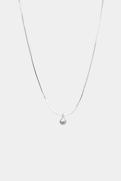 Feine Kette Silber mit Muschel Anhänger • 925 Silber • SHELL