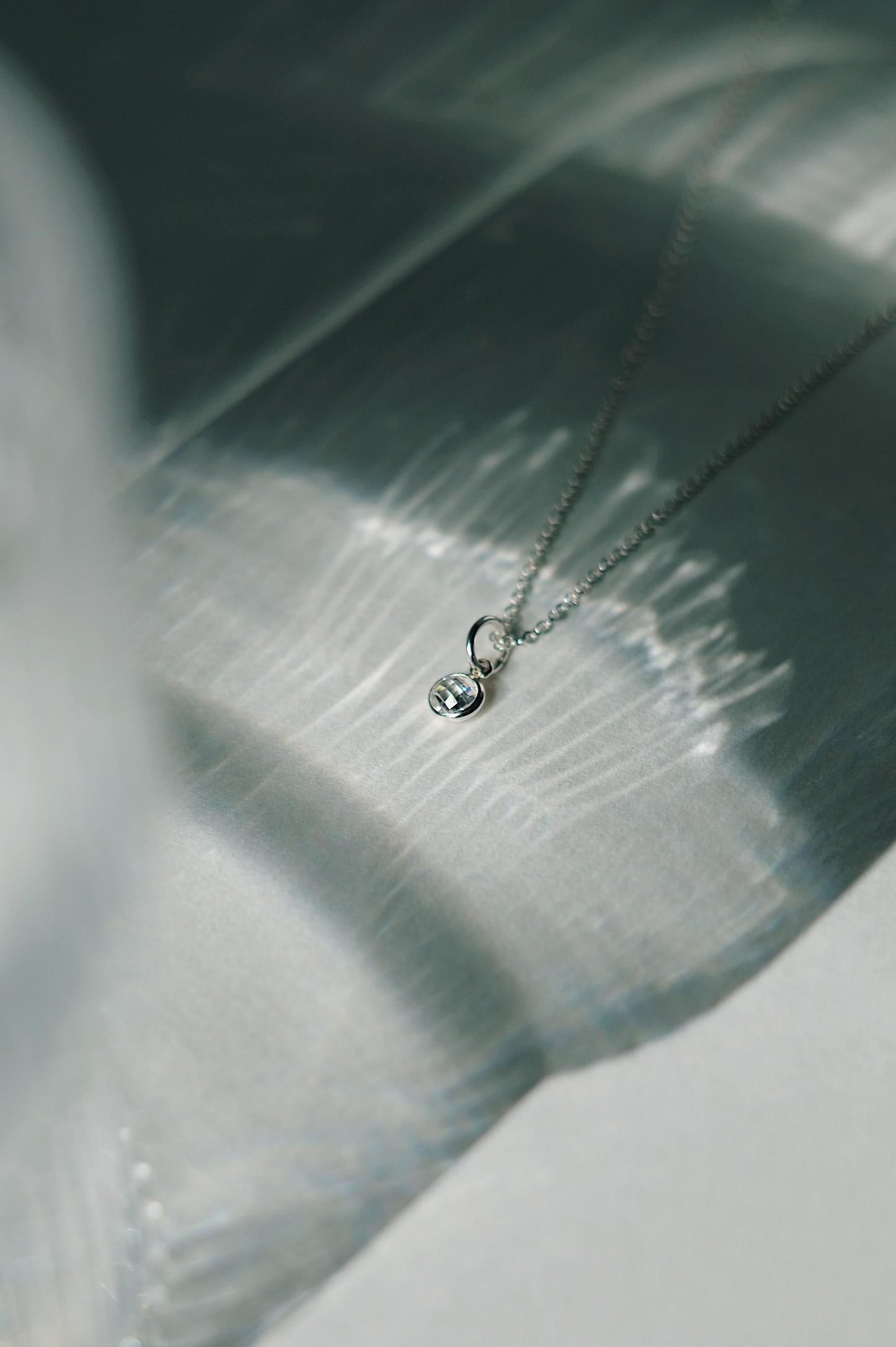 Feine Kette Silber mit CZ Anhänger • 925 Silber • SPARKLE