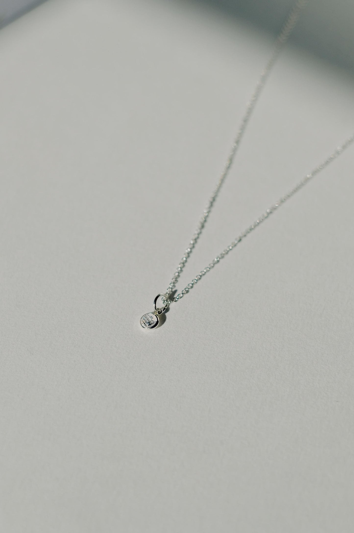 Feine Kette Silber mit CZ Anhänger • 925 Silber • SPARKLE