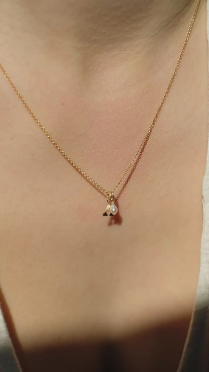 PEARL INITIALS Halskette