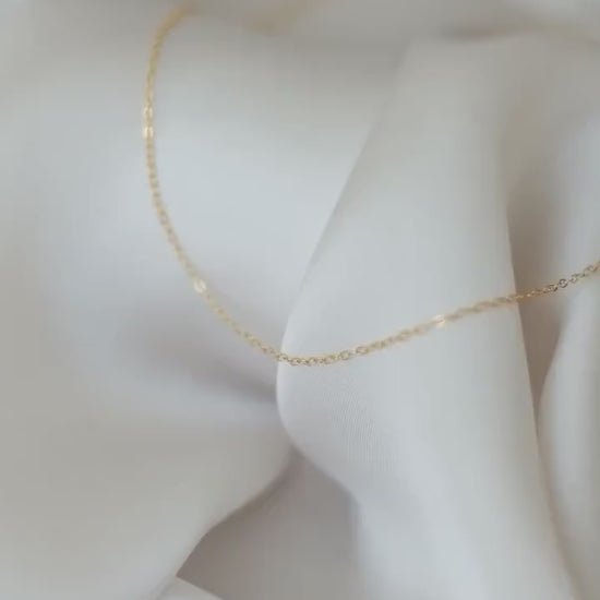 Zierliche Kette Gold • 14k Gold Filled • feine Goldkette