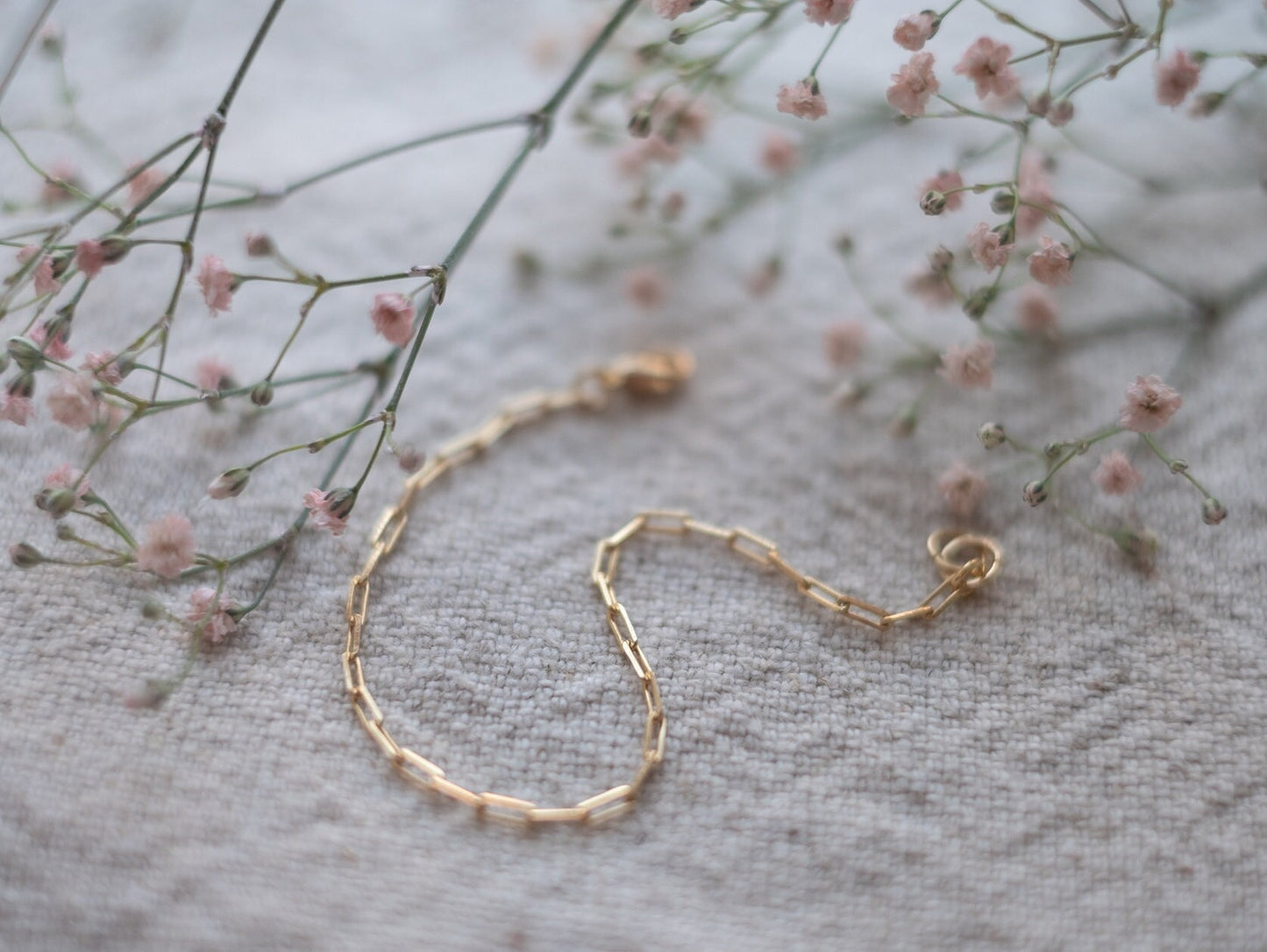 Paperclip Kette Gold • Armband • Armkette • 14k Gold Filled