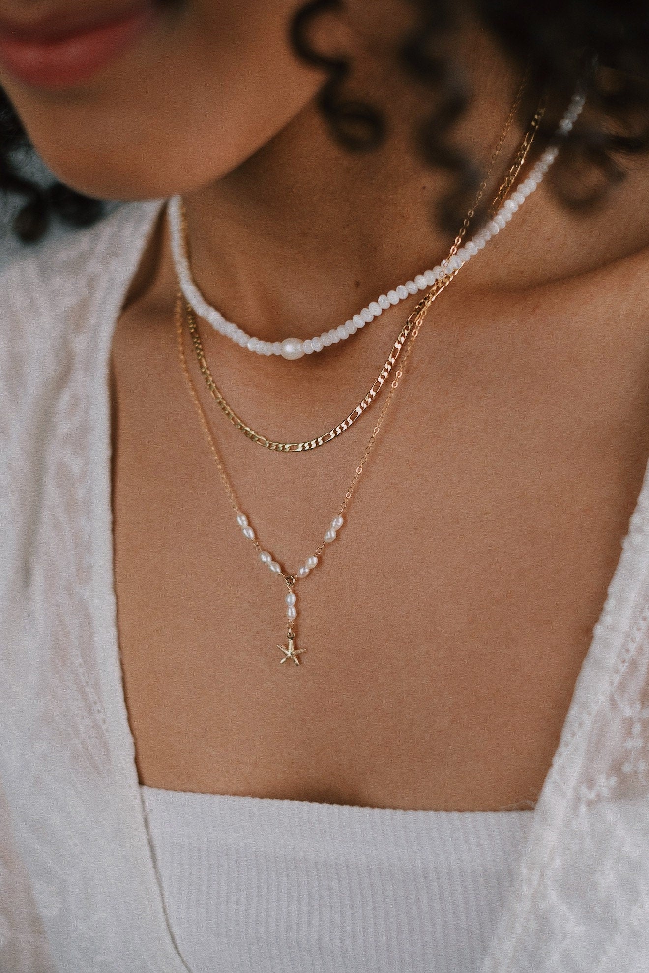 Perlmutt Choker mit Süßwasserperle