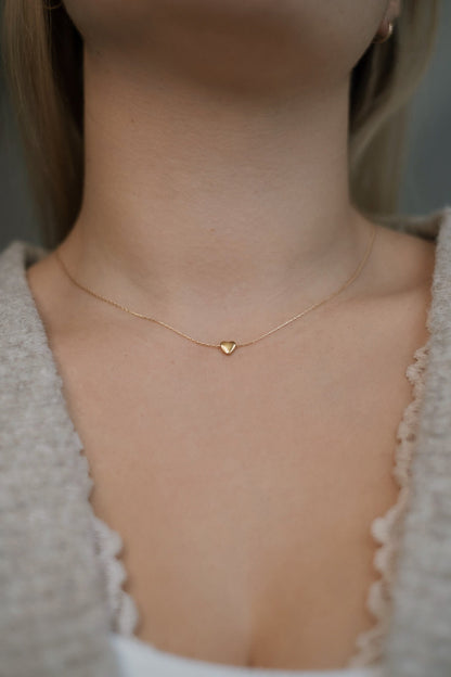 Feine Herz Kette Gold • 14k Gold Filled • ESME