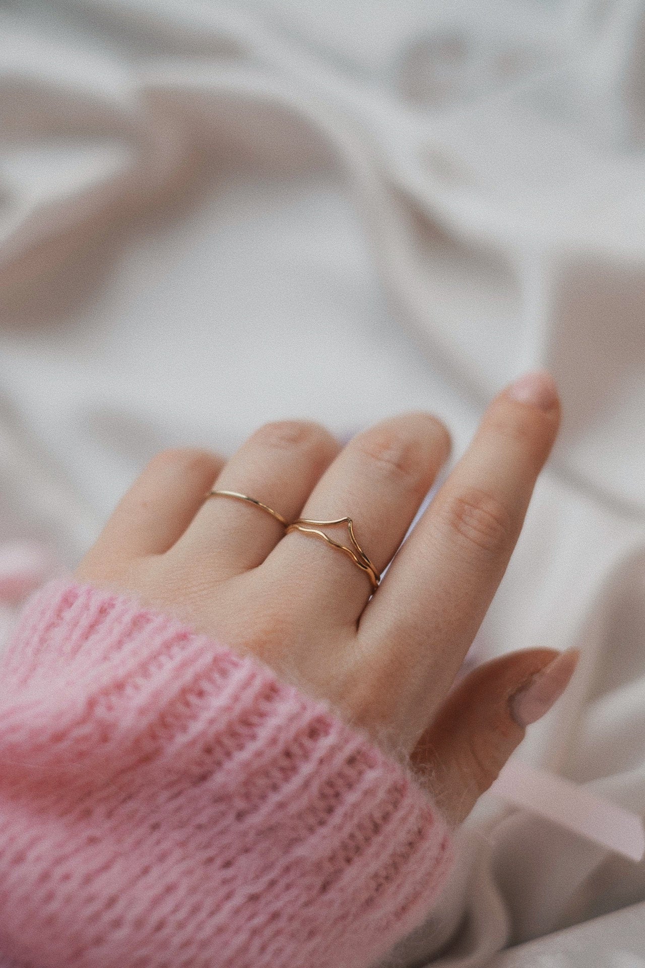 Feiner Wellen Ring Gold • 14k Gold Filled • WAVE