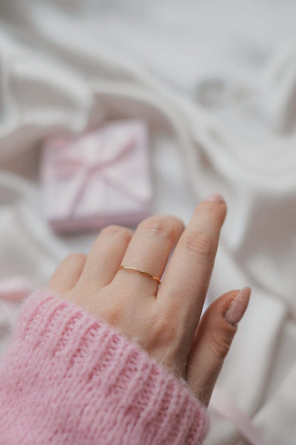 Feiner Wellen Ring Gold • 14k Gold Filled • WAVE